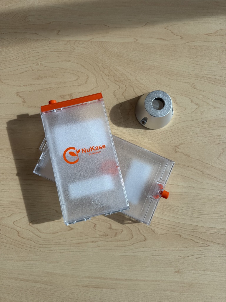 NuKase cases are made of polycarbonate and sealed with a magnetic locking mechanism to prevent tampering.
